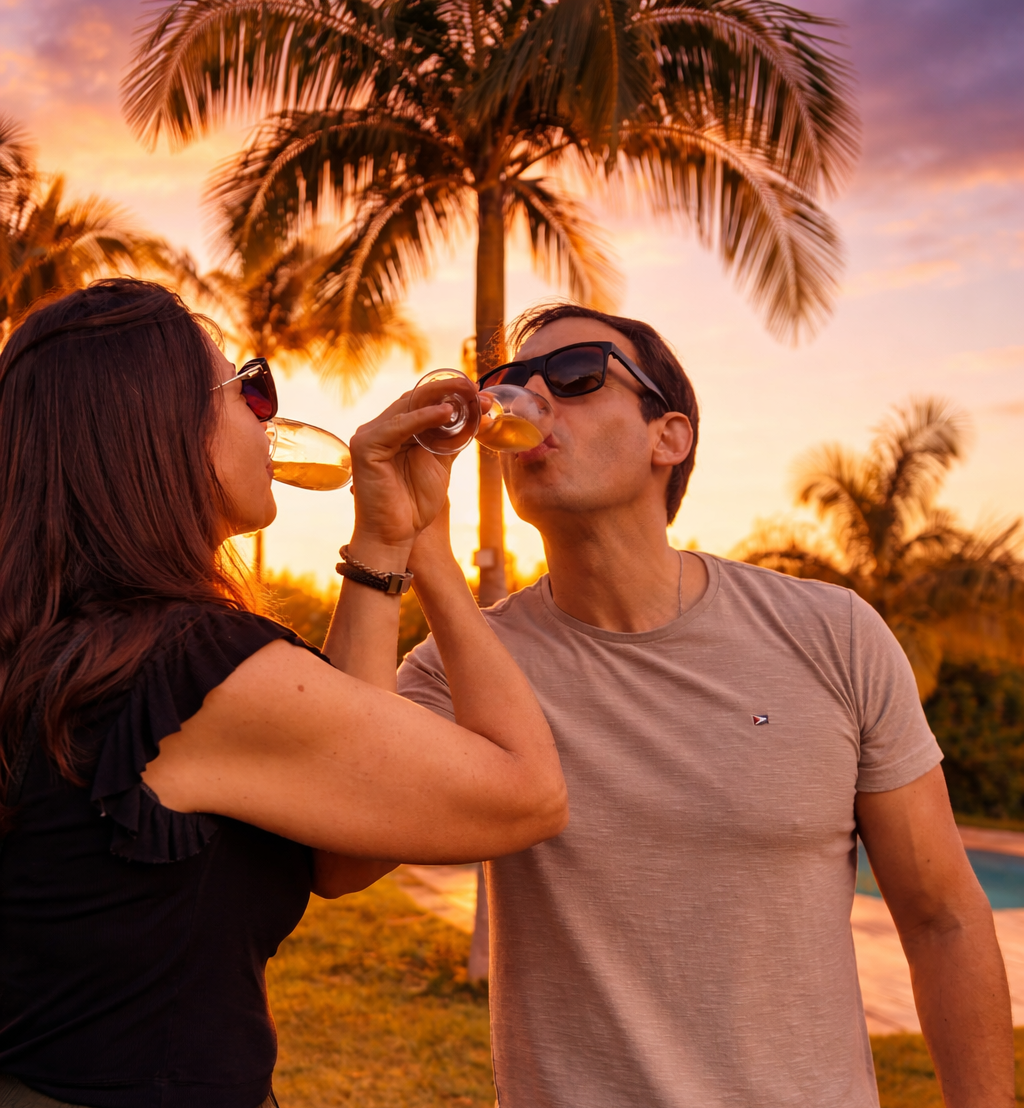 Celebração no Pouso