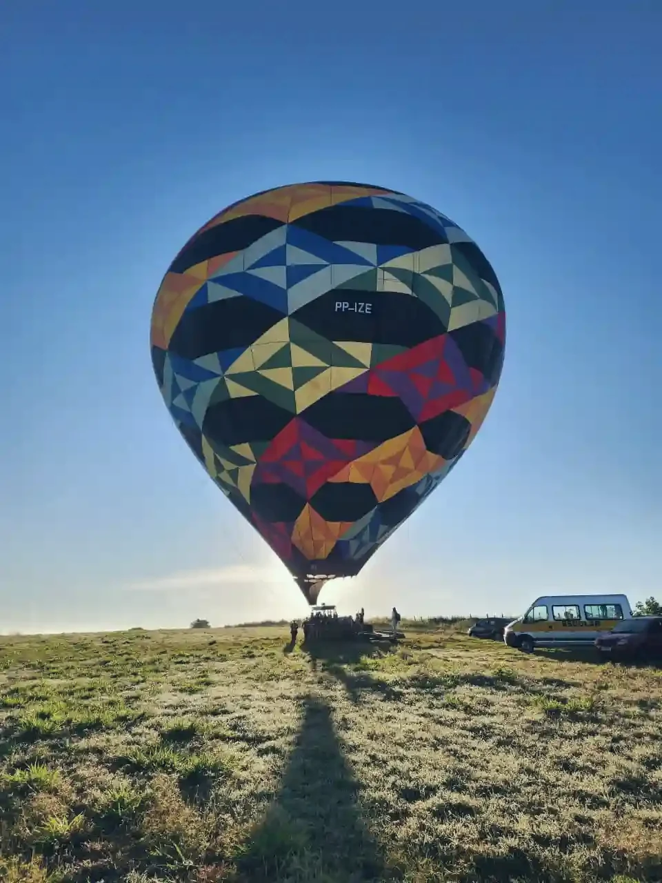 Momento do voo de balão 12